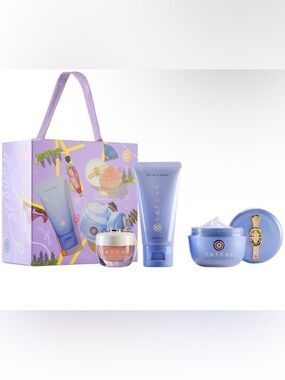 NIB Tatcha Dewy Skin & Plump Lips Set - 3-Piece Skincare Ritual